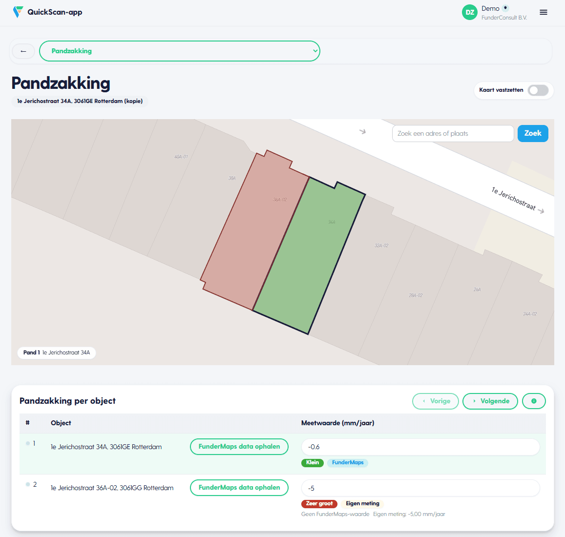 FunderScan — pandzakking met FunderMaps-koppeling